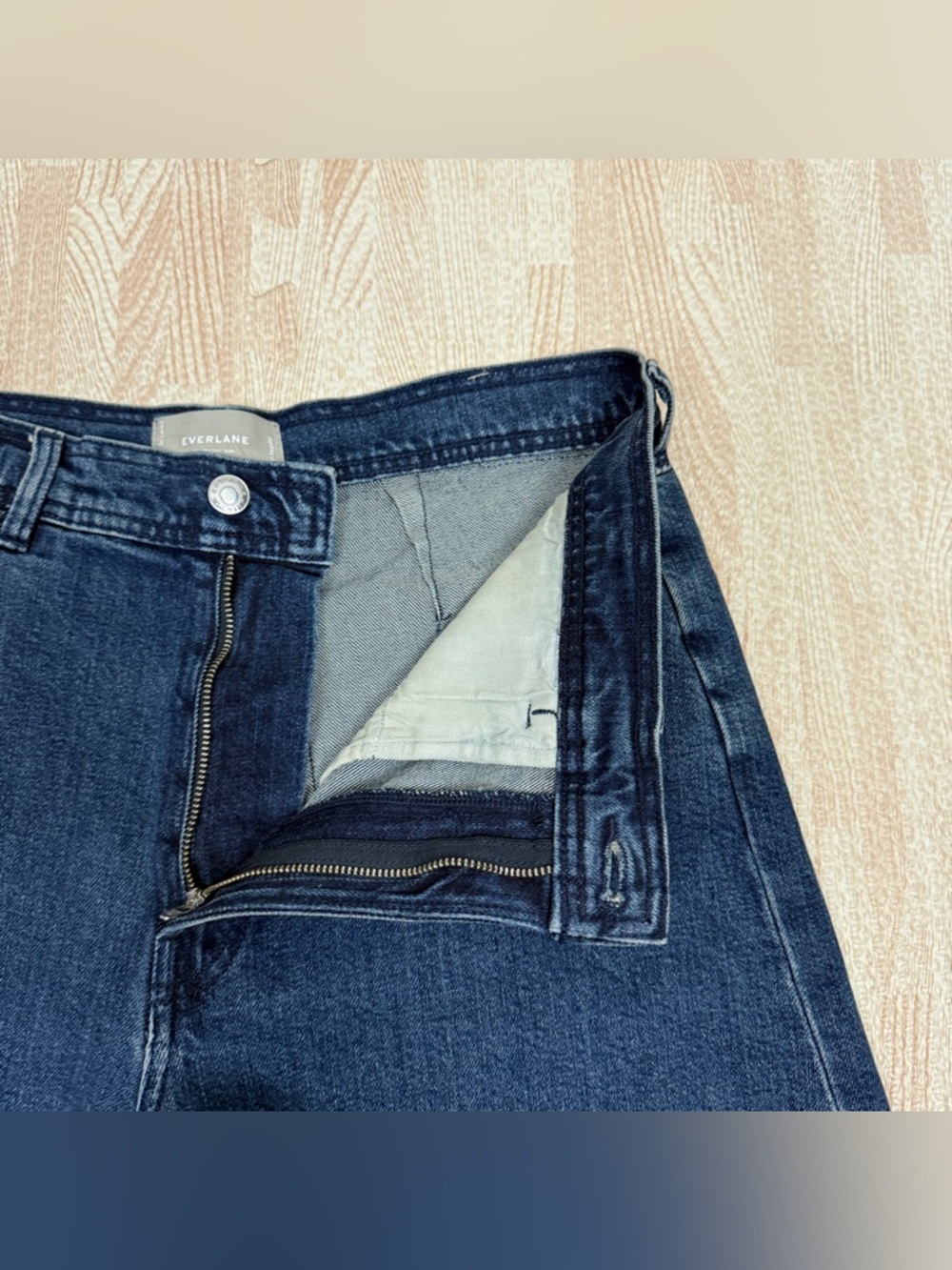Everlane Women’s The Mariner Wide Leg Baggy Jeans In Vintage Indigo Size 31 X 28 - Picture 12 of 13
